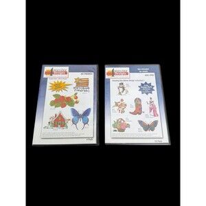 Lot Of 2 Amazing Designs Embroidery Solutions Promo Designs AD-PROM04 & ADC-PRD